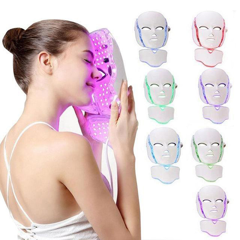 7 Color Photon LED Facial Mask Wrinkle Acne Skin Tightening Light Therapy -  Dermal Shop International Skin Health Cosmetics Products