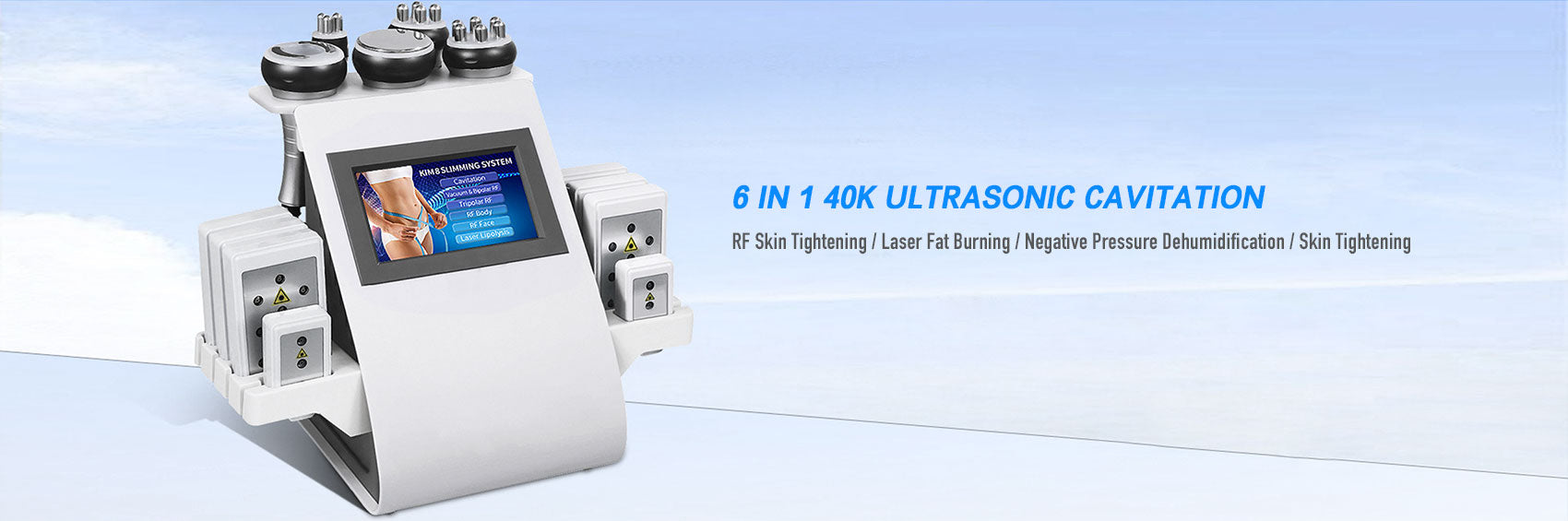 6 In 1 40K Ultrasonic Cavitation RF Body Slimming Machine