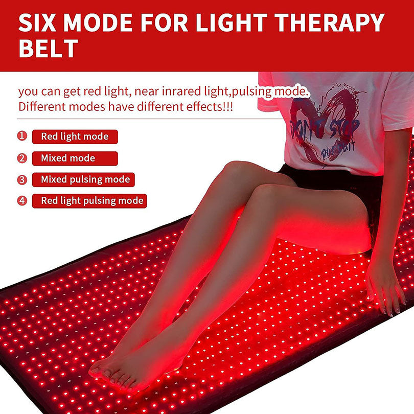 Full body red light therapy mat with head part relieve fatigue soreness infrared light therapy sleeping bag hot compress therapy blanket