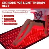 Full body red light therapy mat with head part relieve fatigue soreness infrared light therapy sleeping bag hot compress therapy blanket