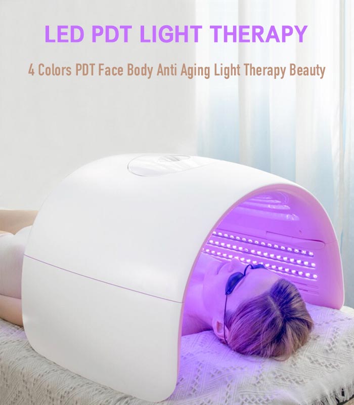 LED PDT Light Therapy 4 Colors PDT Face Body Anti Aging Light Therapy Beauty