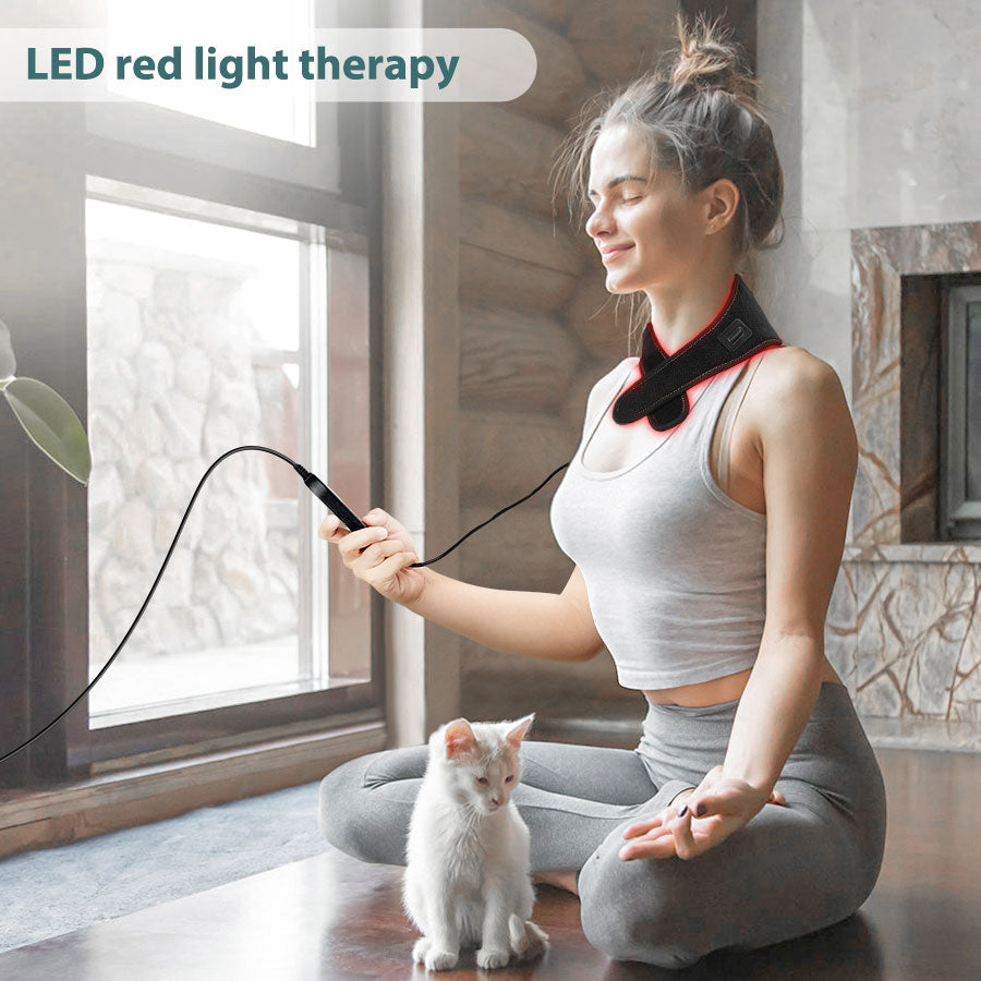 LED red light therapy mat neck shoulder relieve fatigue soreness light therapy repair