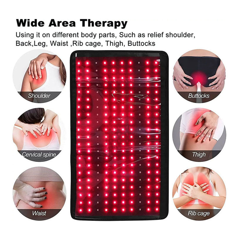 Red light therapy mat 210 LEDs relieve fatigue soreness infrared light therapy hot compress therapy mat