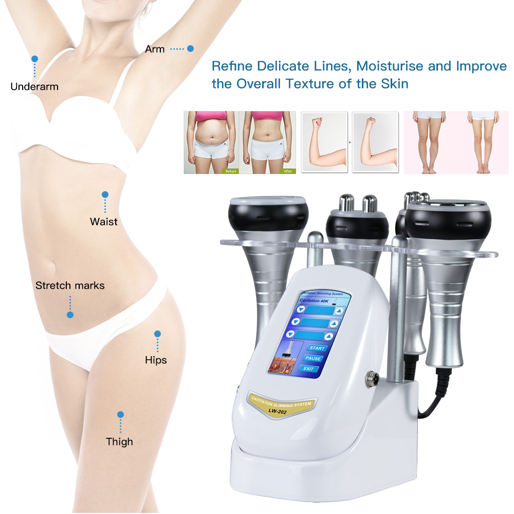 4 in 1 40K Cavitation Ultrasonic Body Slimming Machine RF Beauty Device Facial Massager Skin Tighten Face Lifting Skin Care Tool
