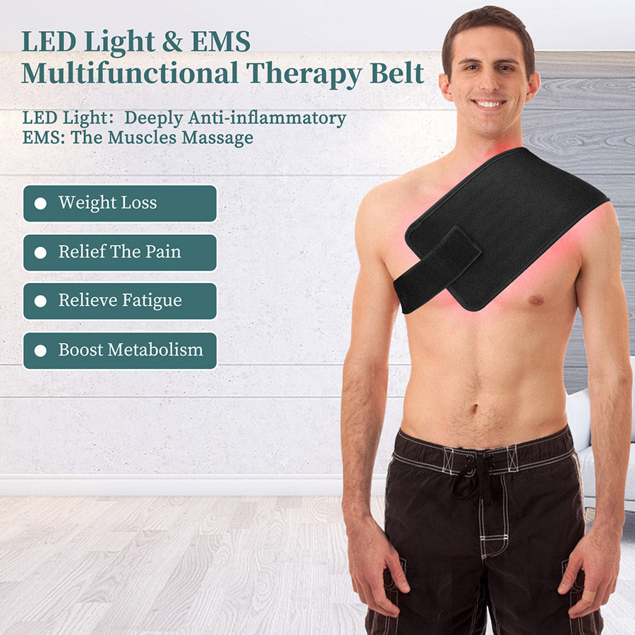 LED red light therapy mat EMS massage waist shoulder leg relieve fatigue soreness light therapy repair