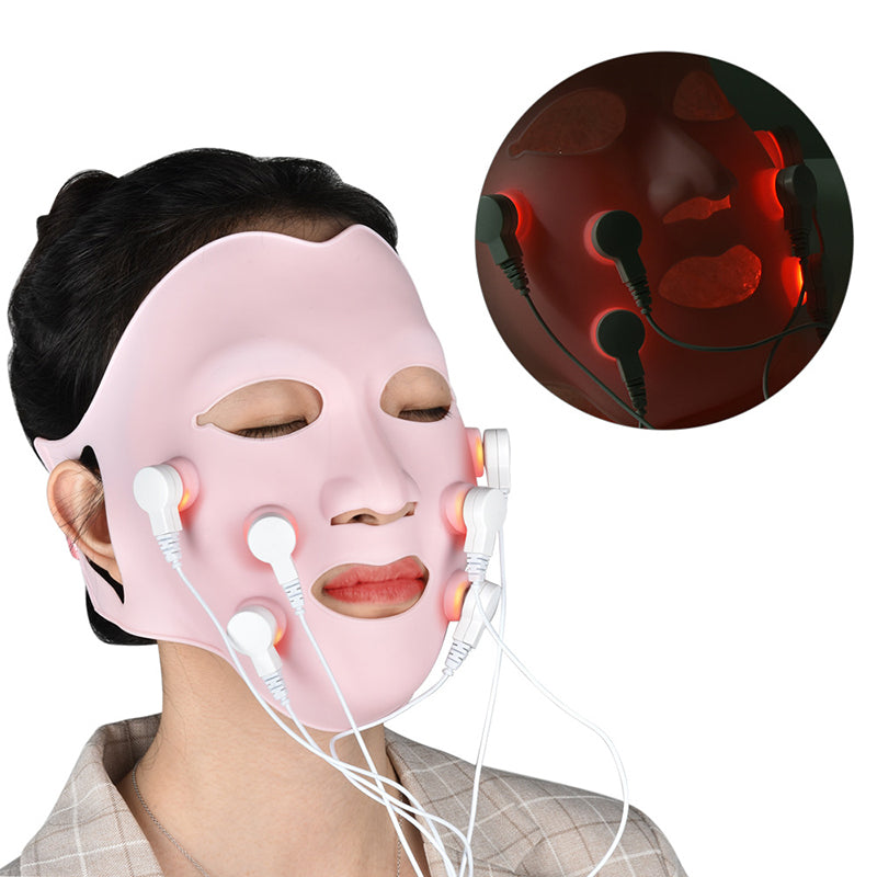 LED Photon Skin Rejuvenation Device Facial Color Light Vibration Massage Beauty Face-Lifting Mask