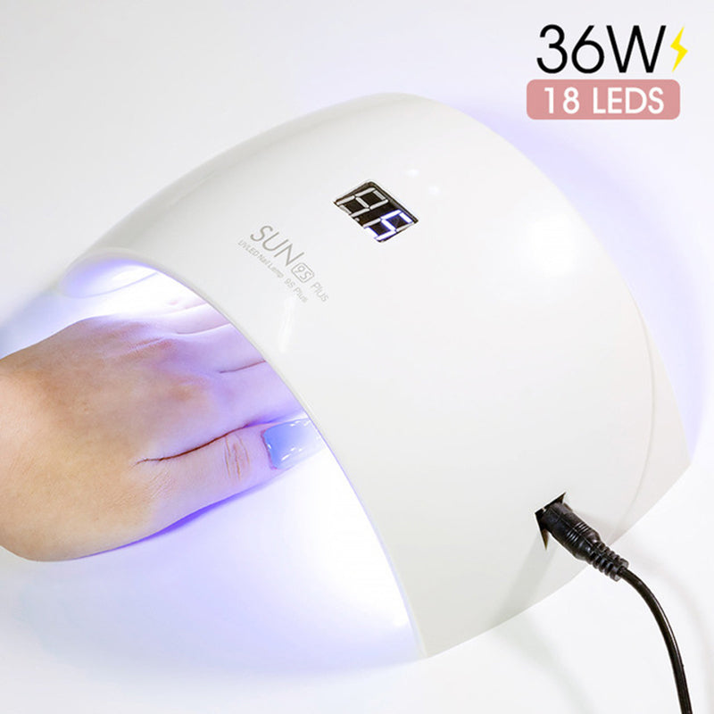 36W Nail Lamp UV LED Nail DryIntelligent Induction Phototherapy Nail Lamp