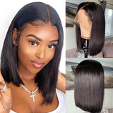 Human Hair Wig Front Lace Hand Woven Hair