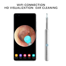 Smart Ear Canal Cleaning wireless wifi connection visual ear stick endoscope 300W high precision mini ear cleaner