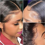 Human Hair Wig Front Lace Hand Woven Hair