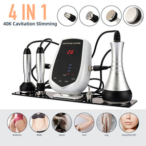 4 in1 40K Ultrasonic Cavitation RF Face Body Weight Loss Slimming