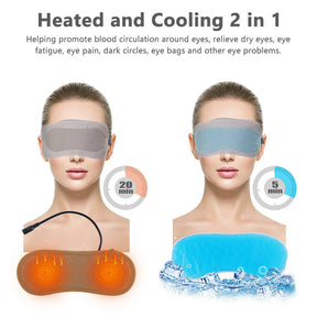 Eye mask 2 in 1 cool hot compress therapy heated eye mask