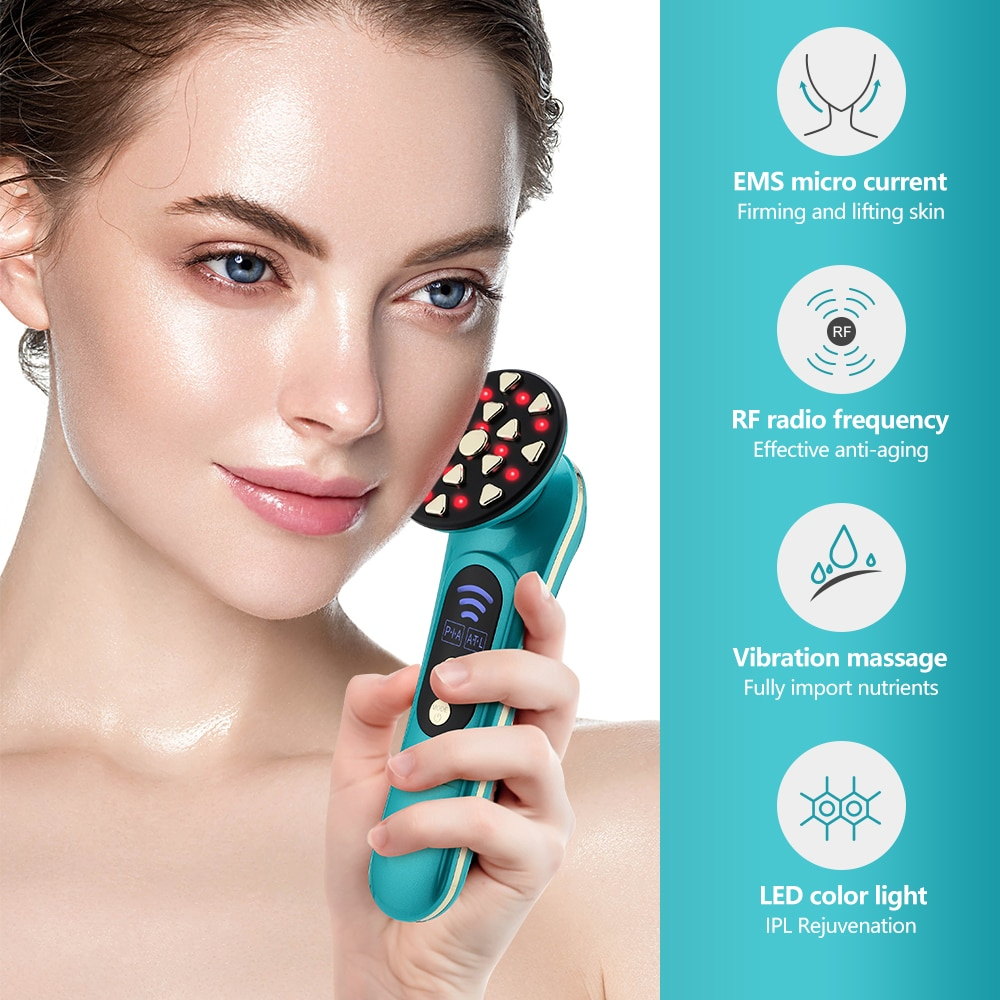 RF Skin Rejuvenation Instrument EMS Micro Current Beauty Device