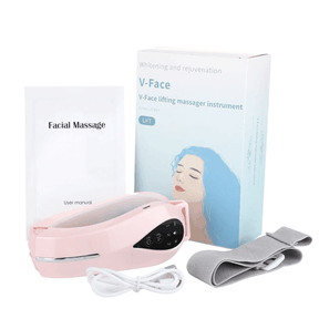 EMS Face Slimming V-Line Lift Up Belt Led Light Vibration Massager