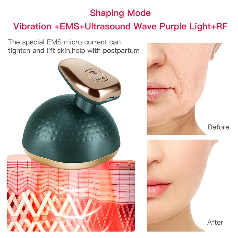 Body Slimming Machine Color light RF EMS microcurrent Ultrasonic fat bursting instrument Household shaping fat reducing instrument
