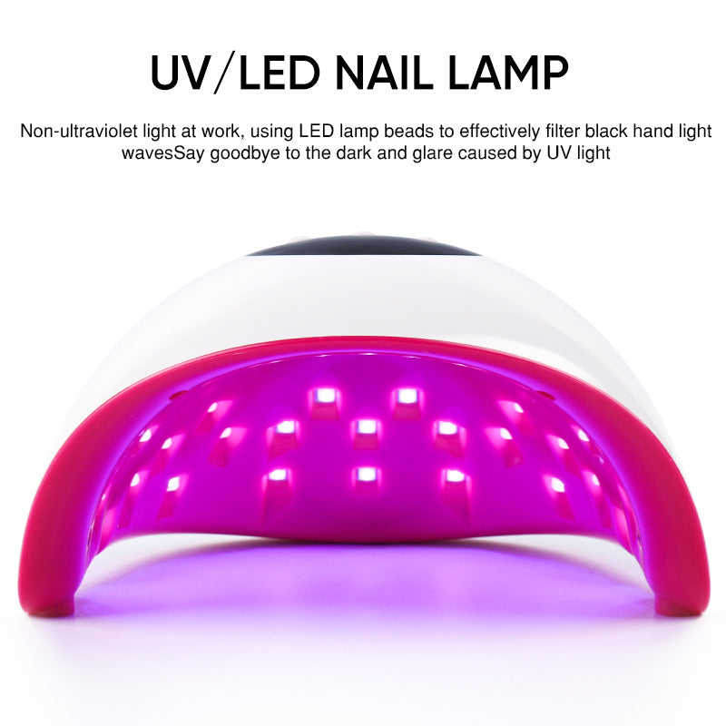 Nail Lamp 72W Dual Light Source UV Nail Lamp