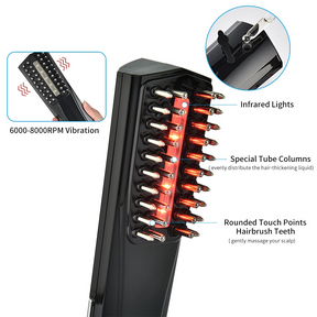 Hair Growth Comb Phototherapy Massage Comb Positive Negative Ion Hair Growth Fluid Import Comb