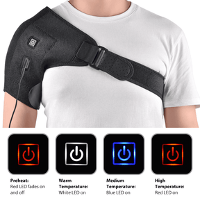 Heat Therapy Shoulder Brace Adjustable Shoulder Heating Pad Relief Pain Tendinitis Dislocated Rehabilitation