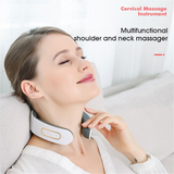 Smart Neck Massager 6 heads Electric Cervical Massager Hot Compress