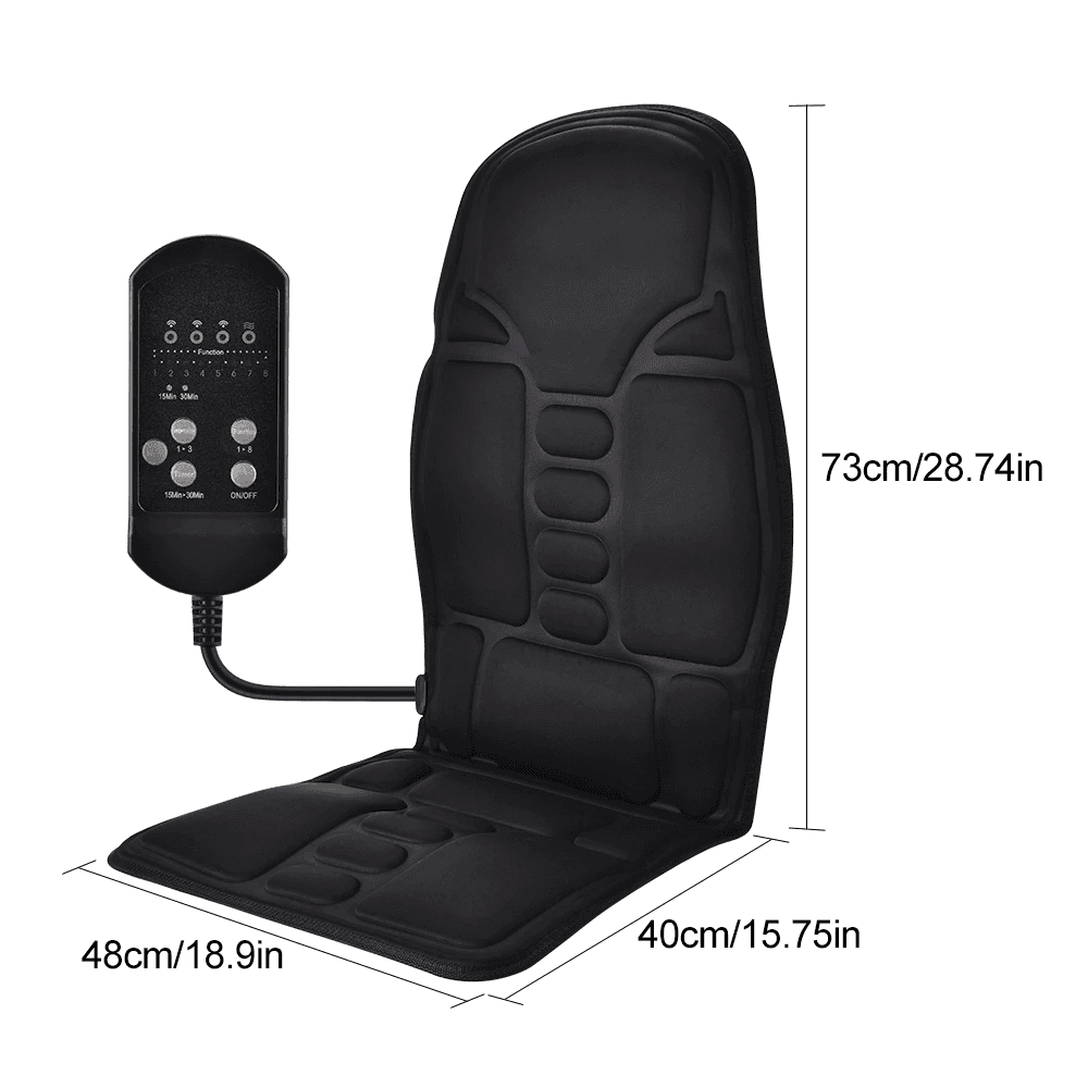 Electric Massage Chair Neck Back Heating Massager Pad Vibrating Body Massage Cusion Home Car Massager
