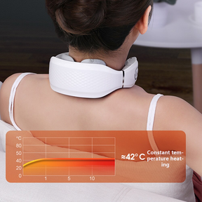 Smart Neck Massager 4 heads Electric Cervical Massager Hot Compress