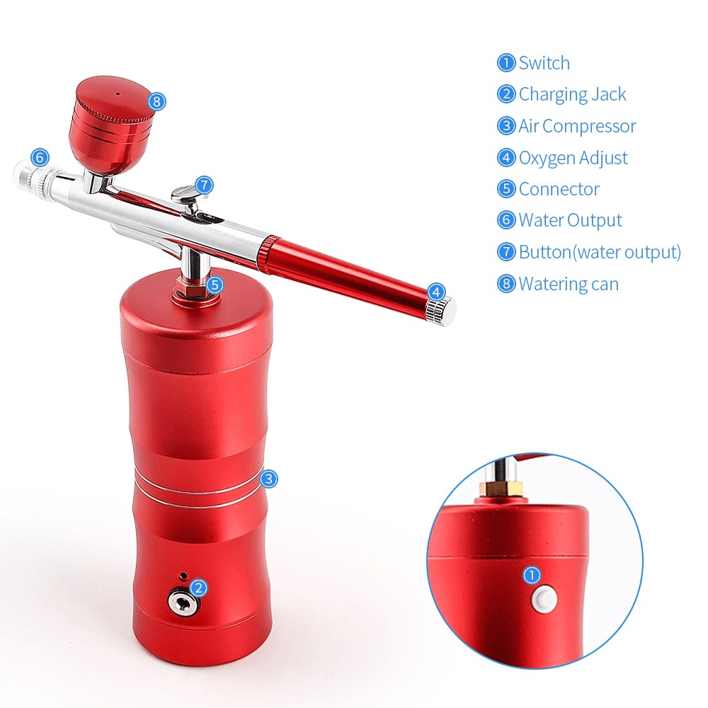 Nano Atomization Oxygen Injection Instrument Hand-Held Facial Moisturizing Beauty Instrument