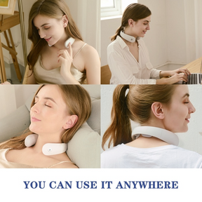 Smart Neck Massager 2 heads Electric Cervical Massager Hot Compress