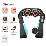 U Shape Massage Shawl Electrical Shiatsu Back Neck Shoulder Body Massager
