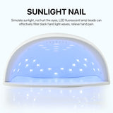 Nail Lamp 80W Dual Light Source UV Nail Lamp
