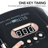 Nail Lamp 256W Dual Light Source UV Nail Lamp