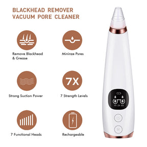 Pore Cleaner Blackhead Remover Vacuum Electric Nose Face Deep Cleansing Skin Care Tool