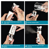 Nano Facial Spray Hydrating Mini Portable Moisture Measuring Machine Skin Care
