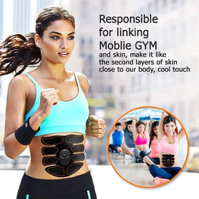 Electric Muscle Stimulator EMS Abdominal muscle training device Fitness Body Slimming Massager