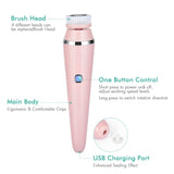 4 in 1 Electric Facial Cleansing Brush Rechargeable Spin Sonic Exfoliating Face Deep Cleaning Kit