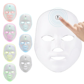 7 Colors Light Therapy Facial Mask Touch Charge LED Photon Skin Rejuvenation Beauty Mask
