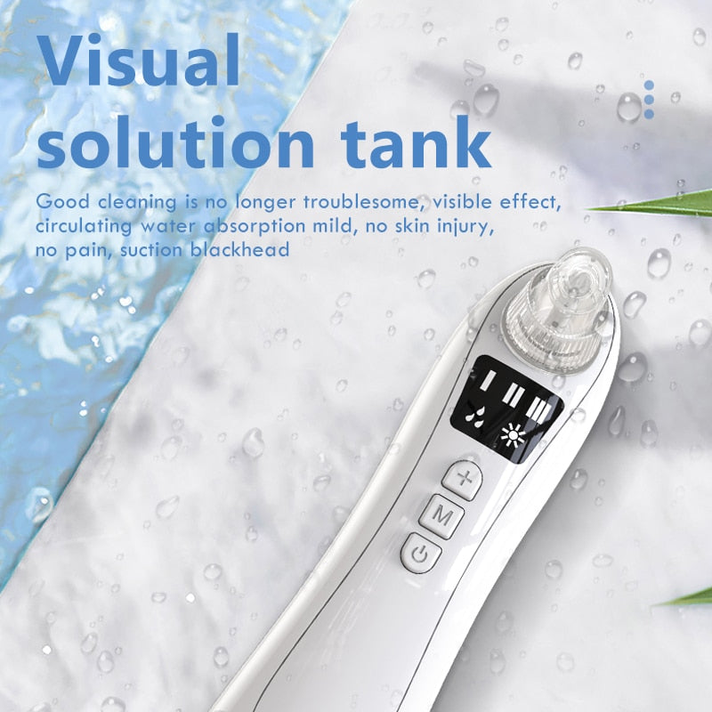 Remove blackhead hot compress water circulation instrument USB charging facial cleaning beauty