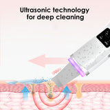 LED photon therapy ultrasonic ion acne removal blackhead acne rejuvenation cleansing facial massager