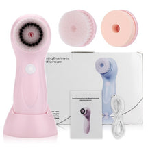 3 IN 1 Electric Facial Cleansing Brush Multifunctional Face Cleanser USB Rechargeable Massage Tool