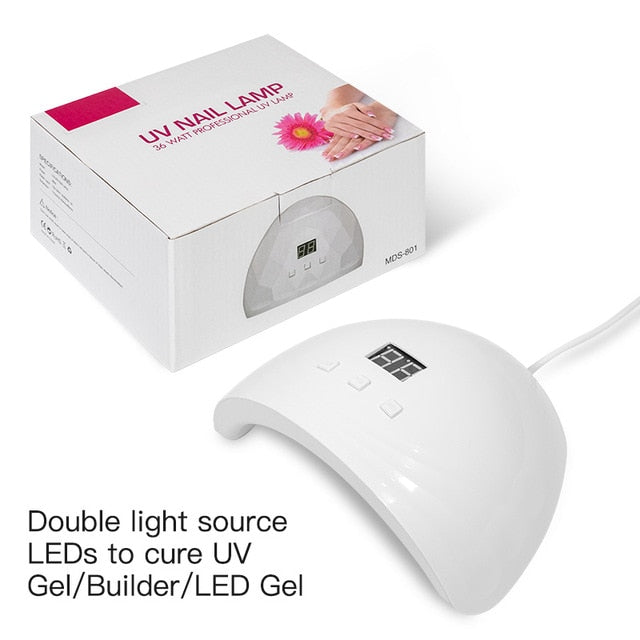 36W LED Nail Lamp UV Lamp Cure Gel Nail Polish