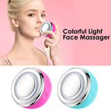 Multifunctional facial cleansing massage hot compress EMS Color Light Skin Rejuvenation Lifting Cleansing Brush